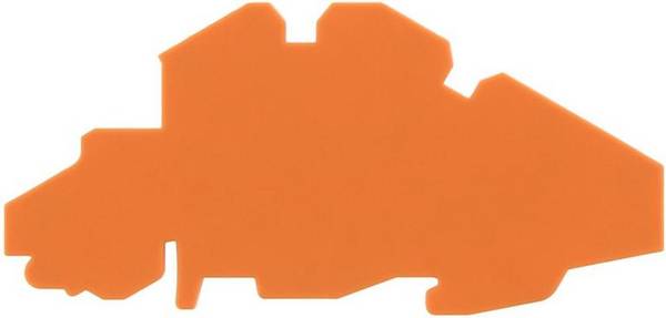 CONTA-CLIP FAP 4/S OG, Abschlussplatte, Breite: 2,5 mm, Farbe: Orange