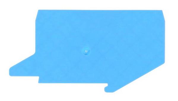 CONTA-CLIP FAPI 16/2A BU, Abschlussplatte, Farbe: Blau, SKU: 3486.5
