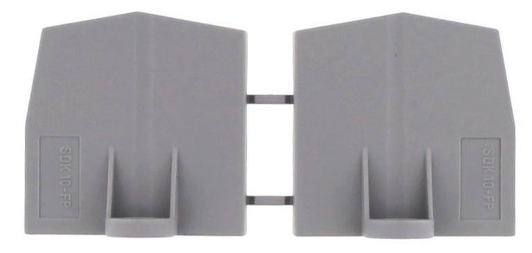 CONTA-CLIP SDK 10-FP GR, Flanschplatte, Farbe: Grau, SKU: 17442.6