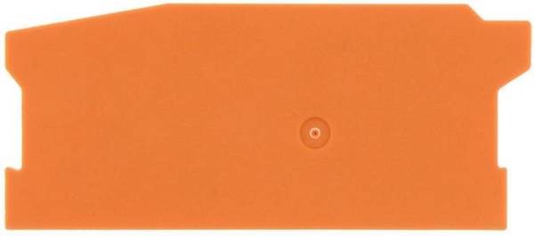 CONTA-CLIP ZAPS 2,5/1A/2S OG, Abschlussplatte, Breite: 1,5 mm, Farbe: Orange