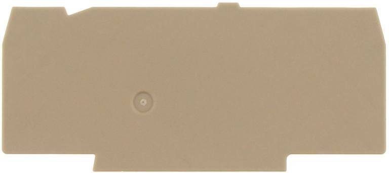 CONTA-CLIP FAPT 2,5/3A BG, Abschlussplatte, Breite: 1,5 mm, Farbe: Beige-0