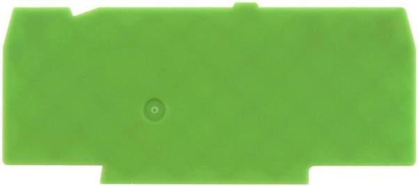 CONTA-CLIP FAPT 2,5/3A GN, Abschlussplatte, Breite: 1,5 mm, Farbe: Grün