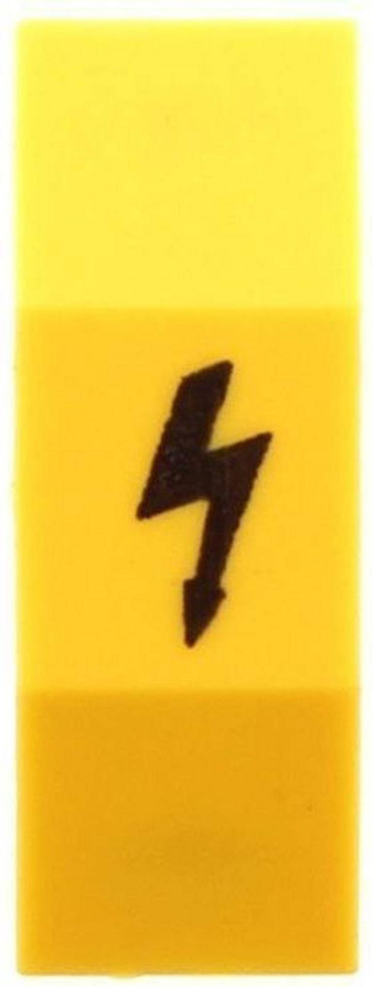 CONTA-CLIP AD 1/12/B YE, Abdeckung, Länge: 30 mm, Breite: 10,7 mm, Farbe: Gelb