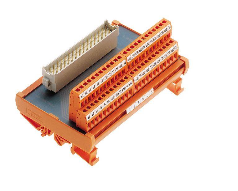 CONTA-CLIP UEG F 48-M, Übergabemodul für Flachbandkabel, SKU: 1259.3-0