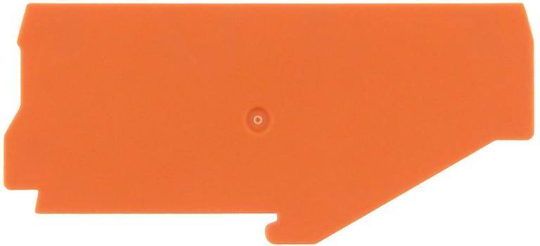 CONTA-CLIP FAPI 6-10/3A OG, Abschlussplatte, Breite: 1,5 mm, Farbe: Orange-0