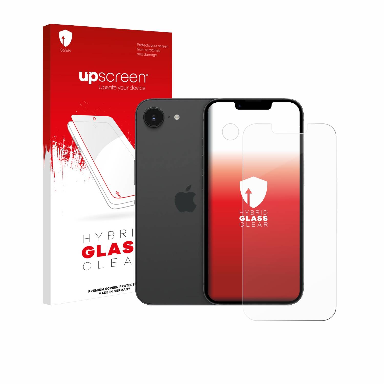 upscreen Schutzglas für Apple iPhone 17e (Display+Kamera) Schutzfolie Panzer Folie Glas Display Schutz klar-0