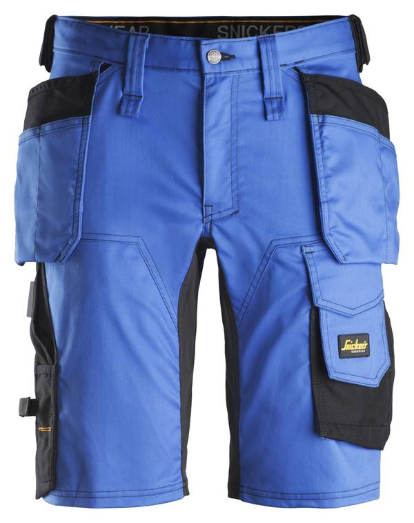 AllroundWork, Stretch Shorts mit Holstertaschen - Gr. 52 - True Blue/Black
