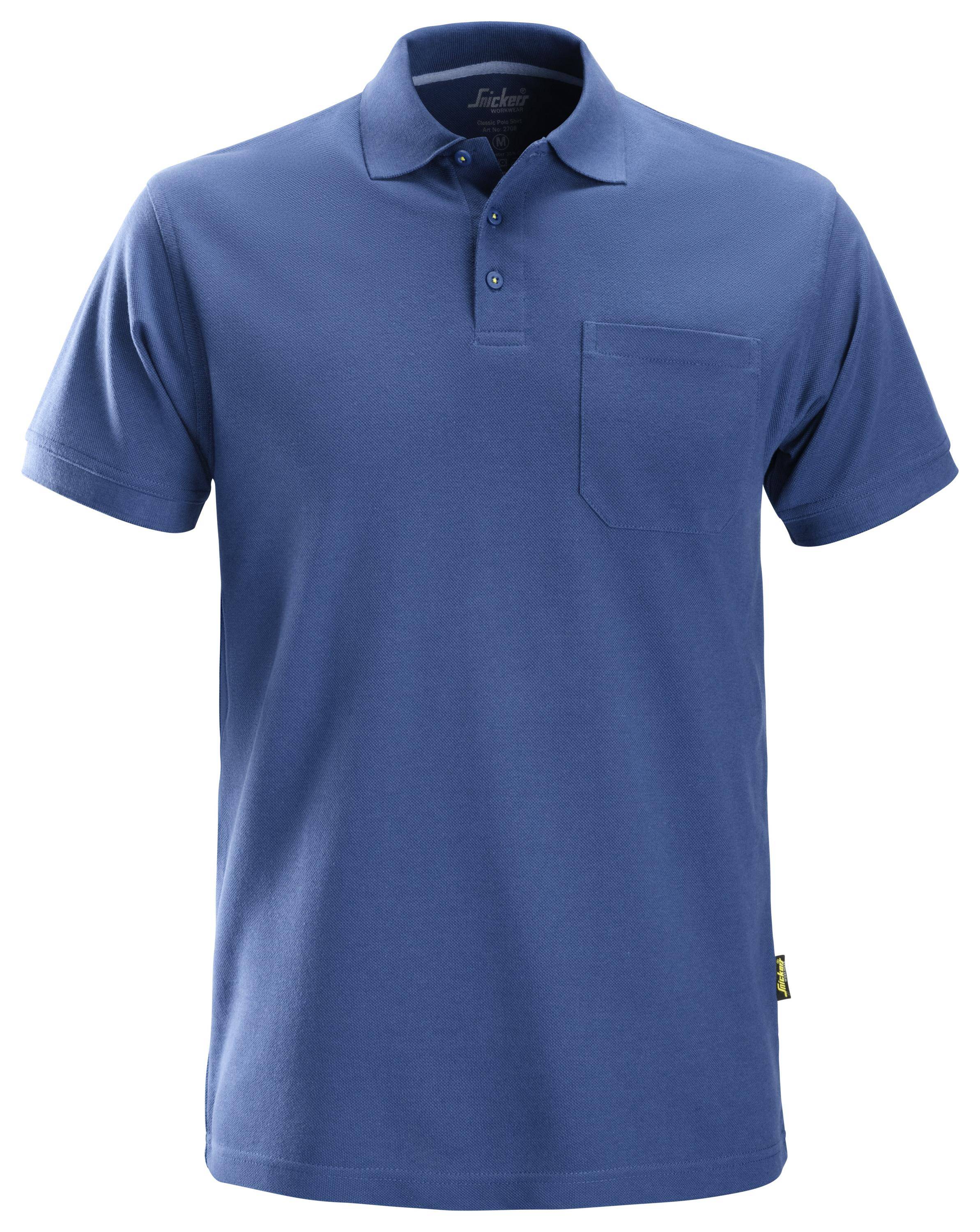 Klassisches Polo Shirt | Gr. M | True Blue-0