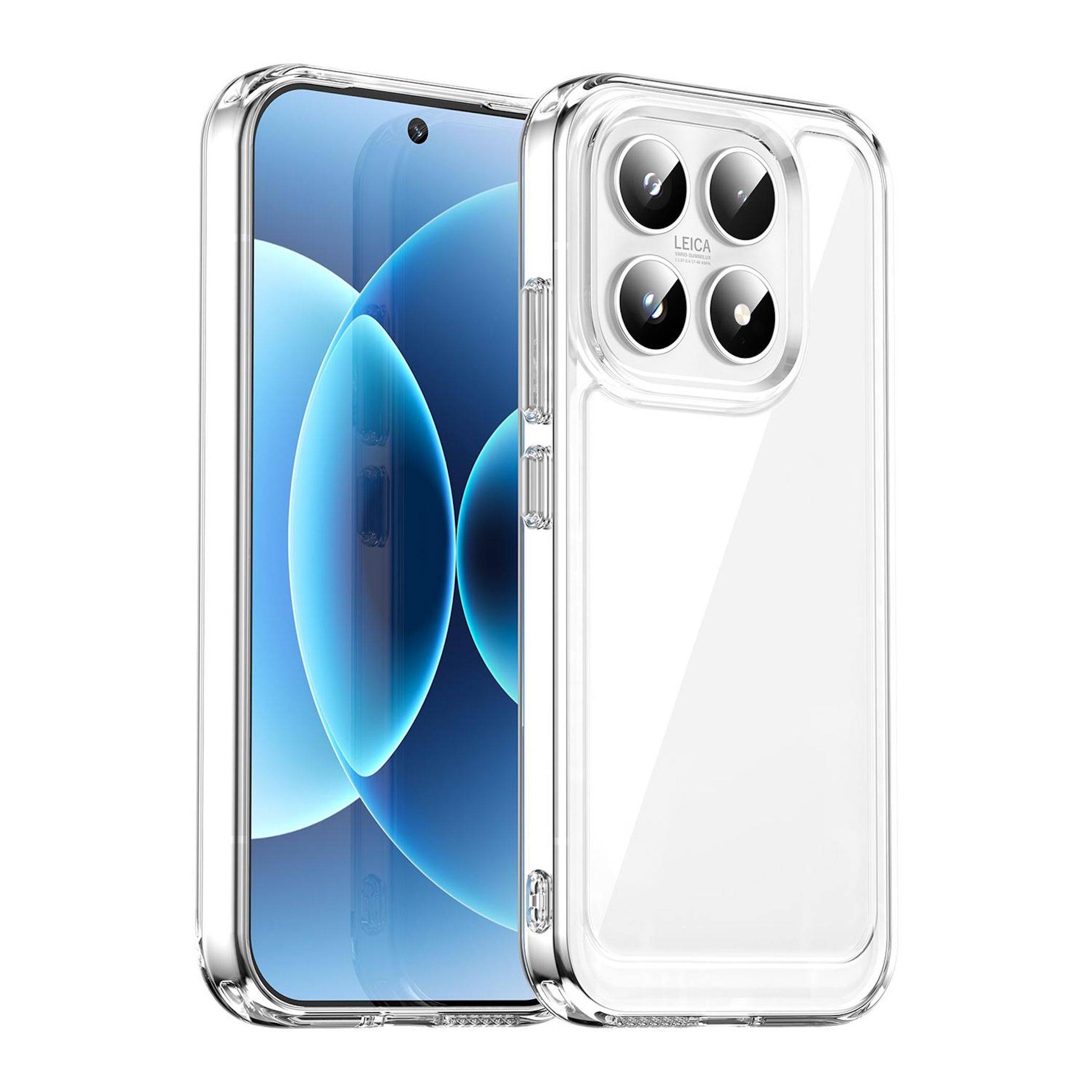 Handy Hülle Stoßfest für Xiaomi 17 TPU Acryl Hybrid Schutz Cover Transparent-0