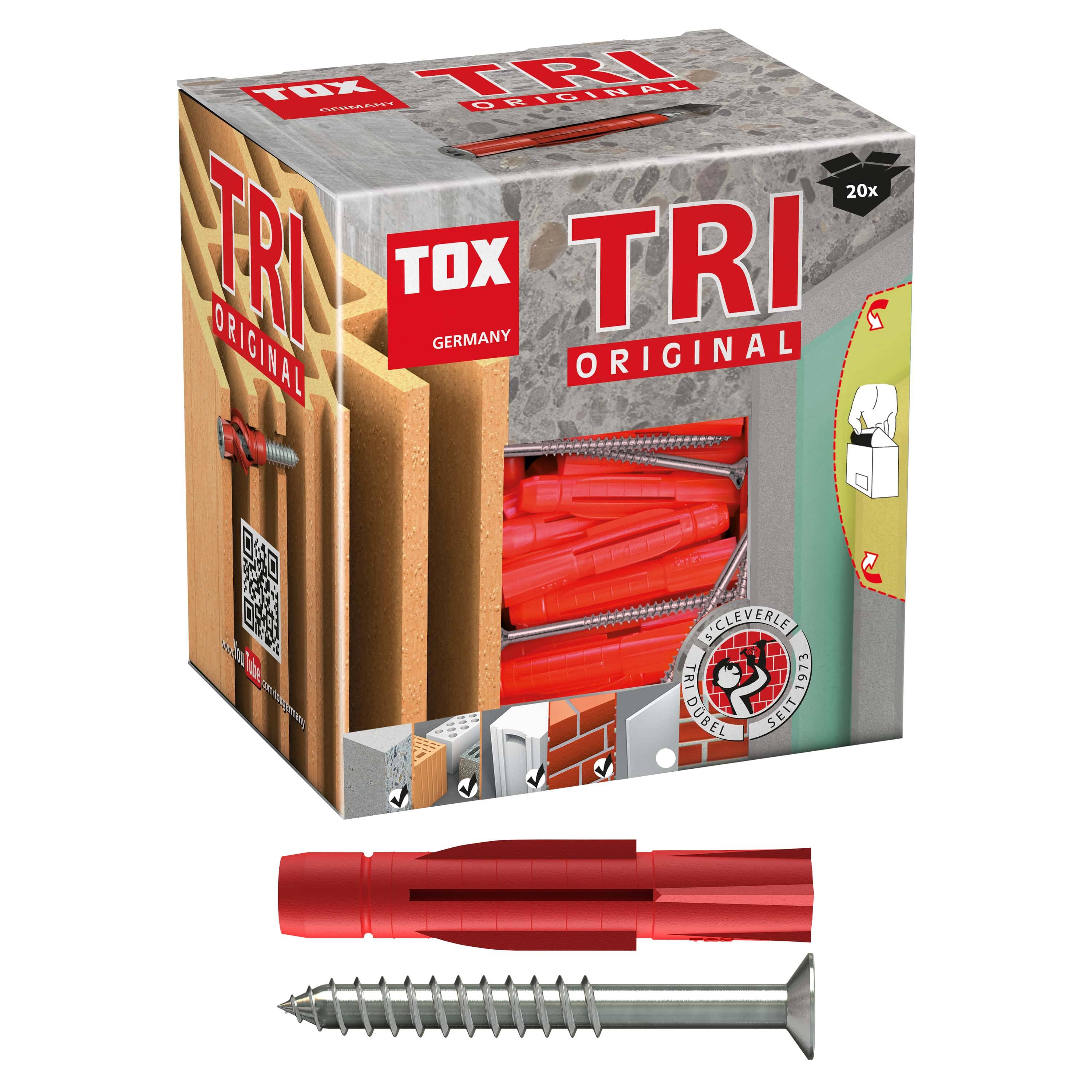 TOX-Dübel Tri das Original mit Schraube 10 x 61 mm, 20 Stück-0