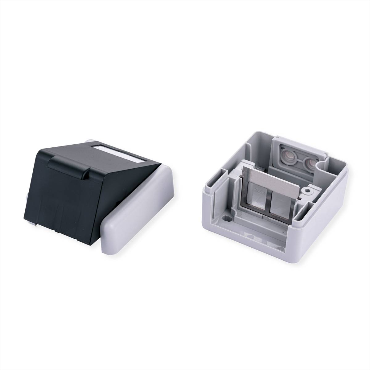 VALUE Outdoor Wandgehäuse für 2x Keystones, grau-3