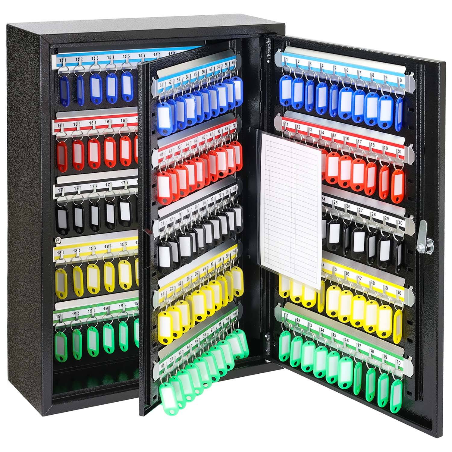 HMF Schlüsselkasten mit 200 Haken in Schwarz-0