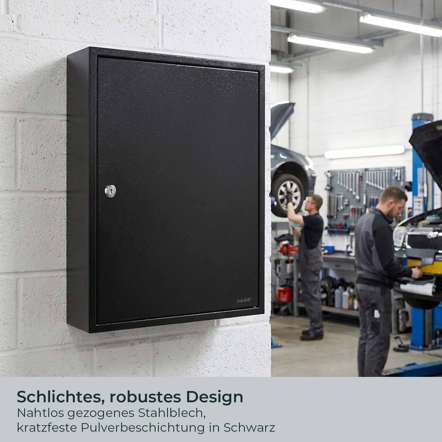 HMF Schlüsselkasten mit 200 Haken in Schwarz-3