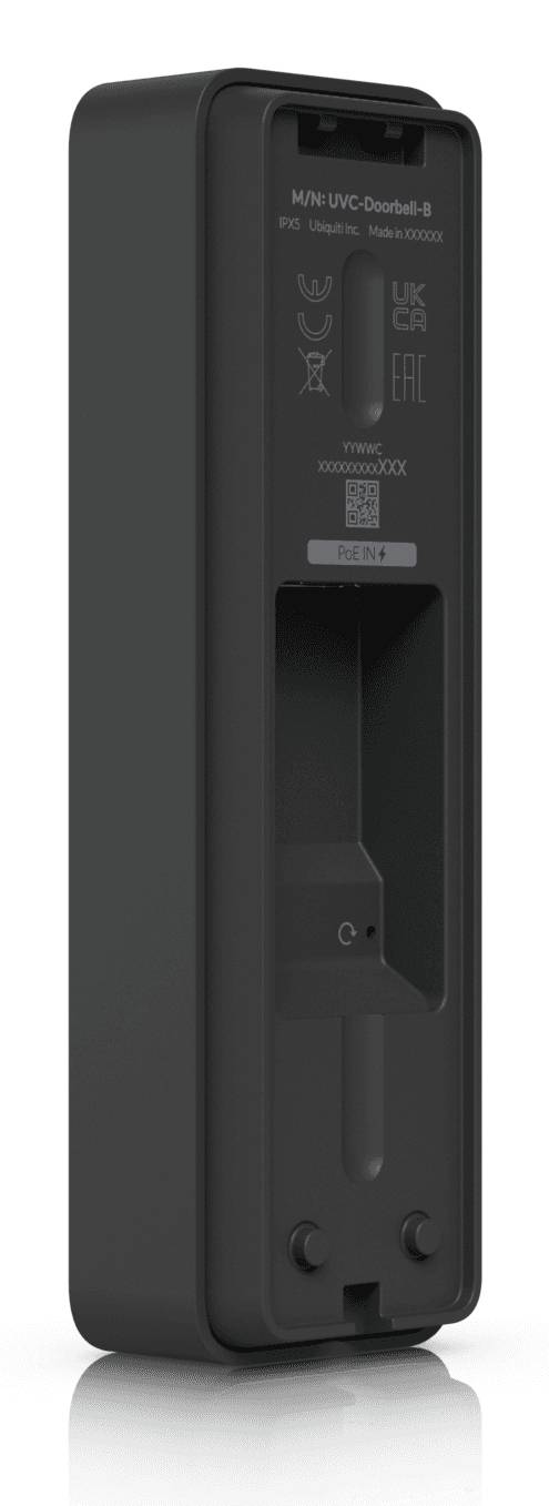 Ubiquiti Doorbell Lite, Schwarz, Metall, Polycarbonat (PC), Kabelgebunden, IPX5, 5 MP, 2560 x 1920 Pixel-4