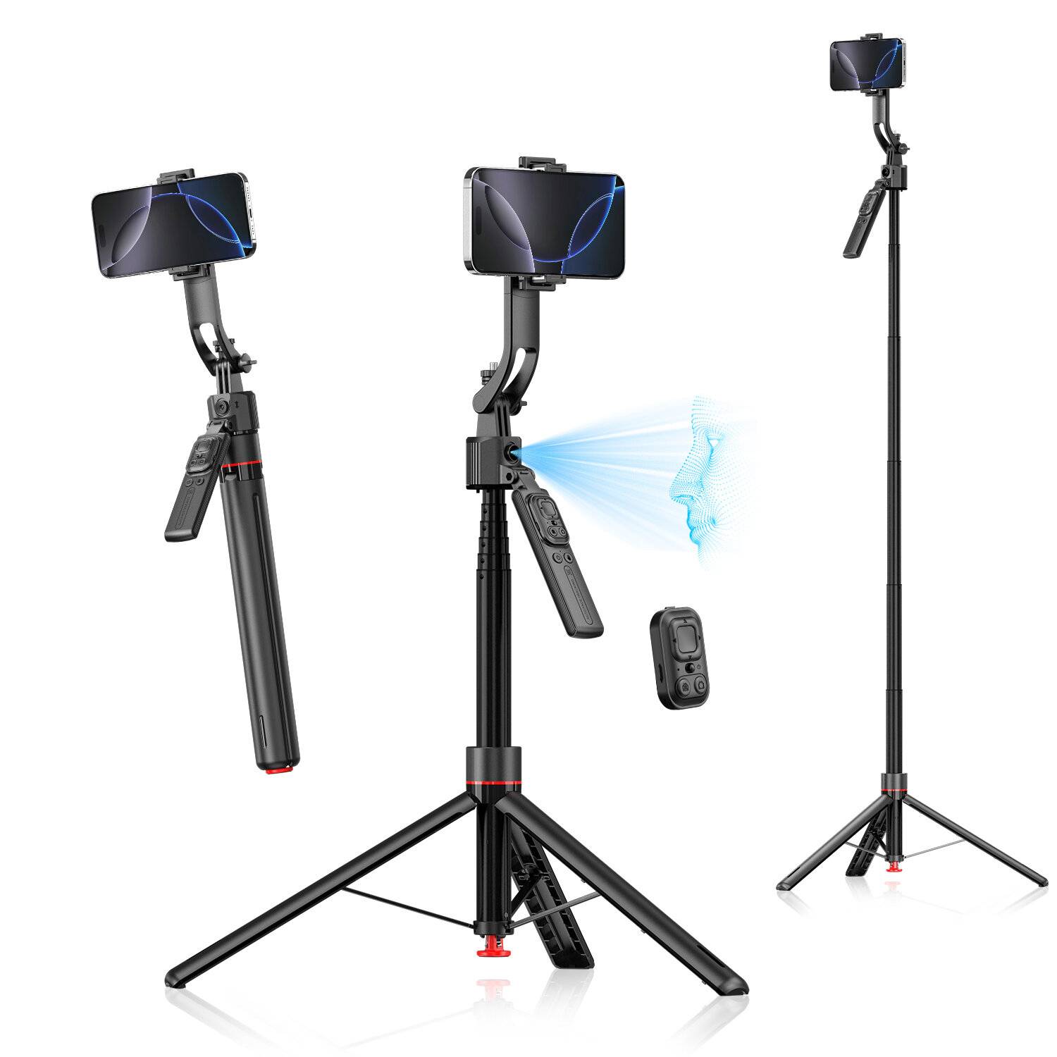 4smarts 541772, 3 Bein(e), Schwarz, 176 cm, 560 g-0
