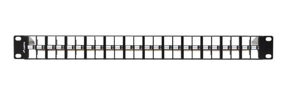 Lanberg PPKS-1248-B, Patch-Panel, Galvanisiertes Stahl, Schwarz, 480 g-3