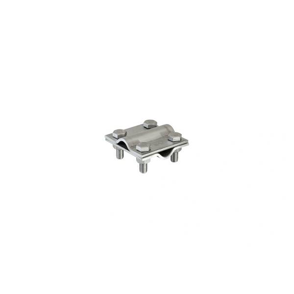 Obermoser Kreuzverbinder, Edelstahl V4A, 60x60x3 mm, rund/rund, 1 Stk.