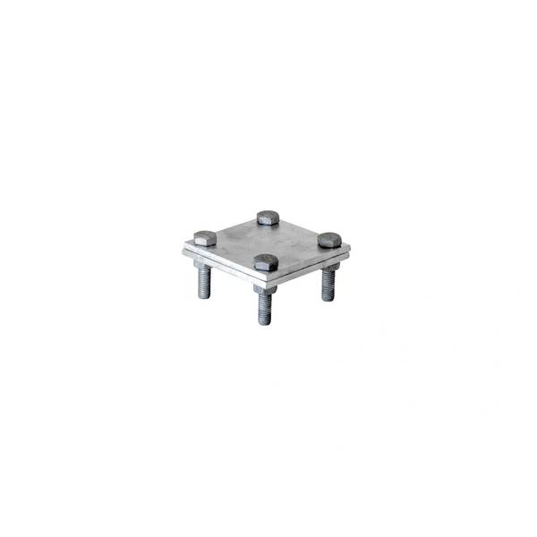 Obermoser Kreuzverbinder, Stahl, feuerverzinkt, 70x70x4 mm, flach/flach, 1 Stk.