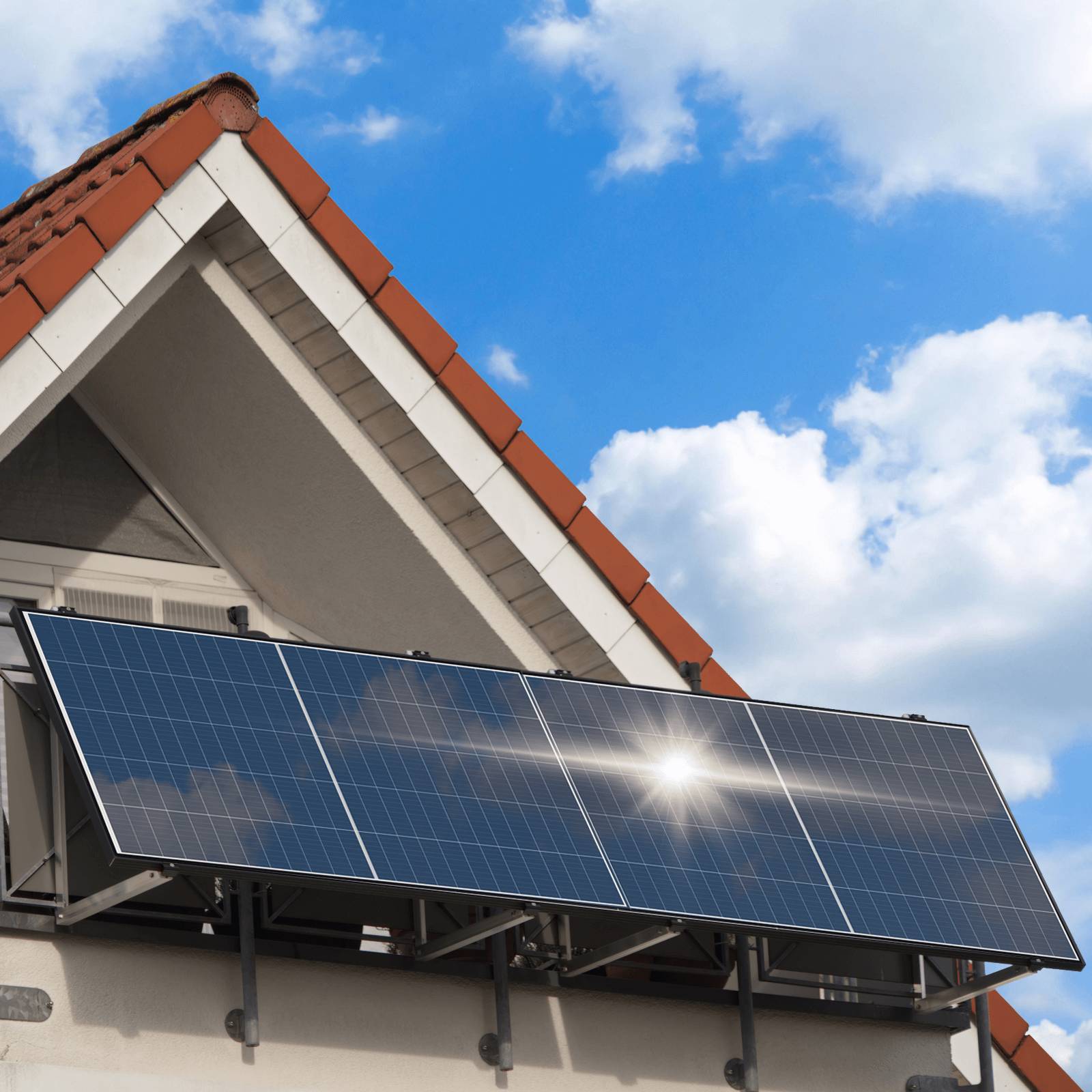 2000W Balkonkraftwerk BIFAZIAL FULLBLACK komplett Steckdose TSUN 2000W Wechselrichter, Solaranlage 4x500W Glas-Glas-5