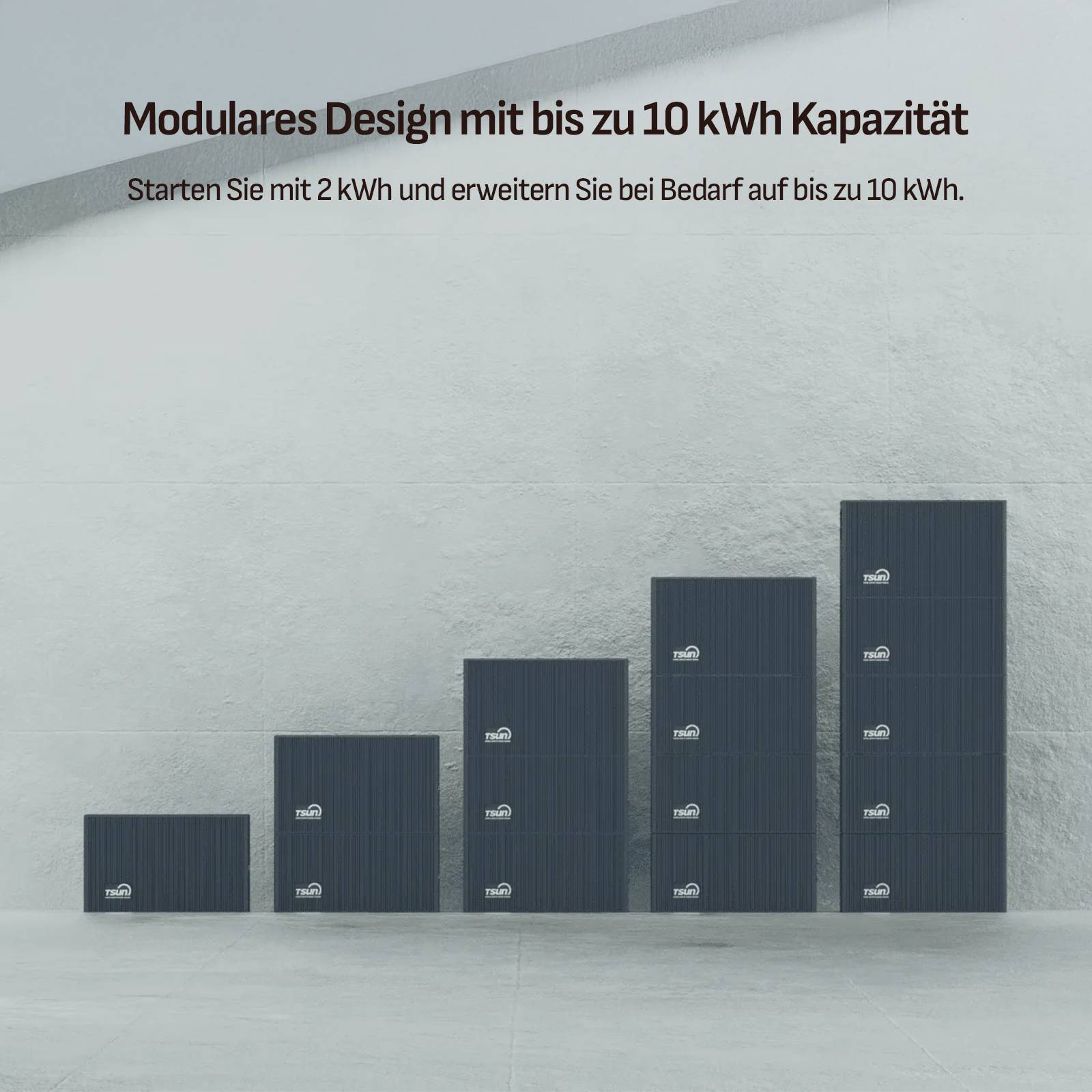 Balkonkraftwerk 920 / 800 Watt mit TSUN DCU2000Lite 2.01 kWh Solarspeicher, BIFAZIAL FULLBLACK komplett Steckdose-6