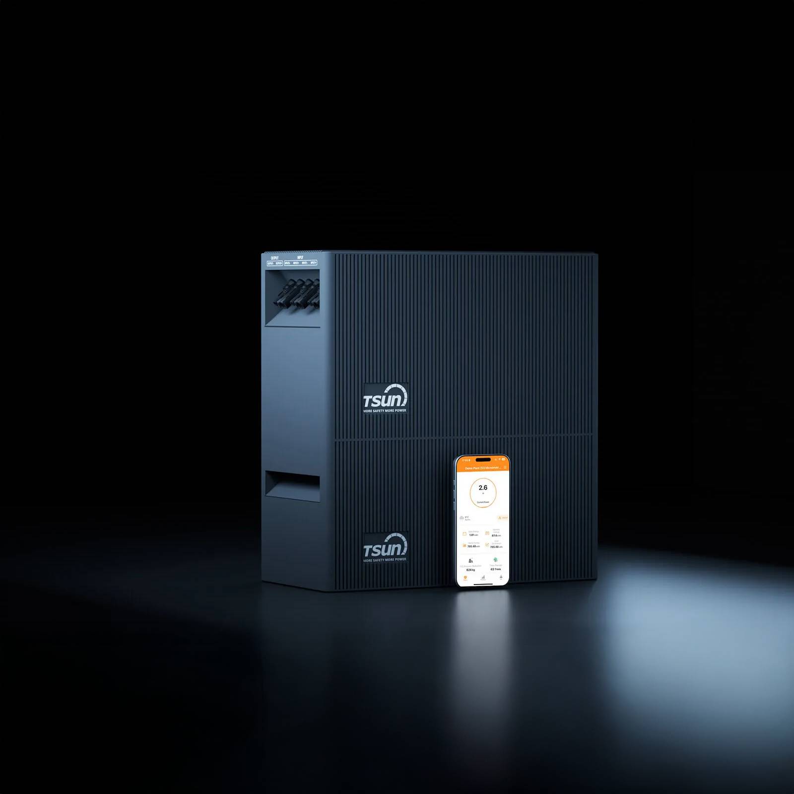 Symbolbild für Balkonkraftwerk 920 / 800 Watt mit TSUN DCU2000Lite 2.01 kWh Solarspeicher, BIFAZIAL FULLBLACK komplett Steckdose
