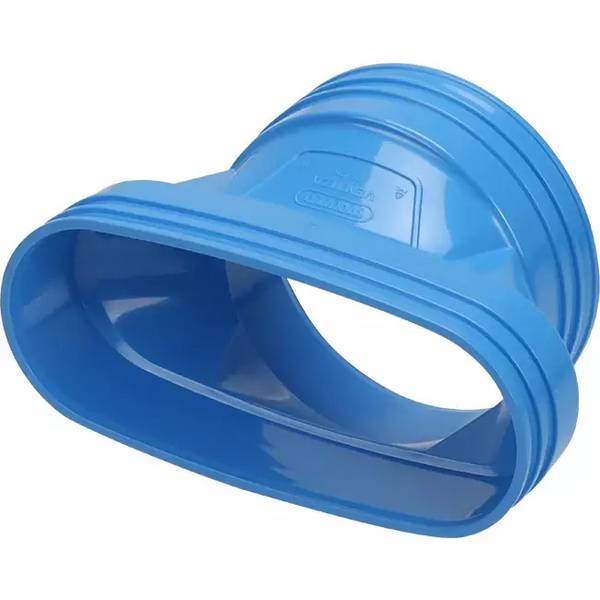 Wavin Ventiza Verlauf PVC oval 235x80 mm auf 160 mm M/M