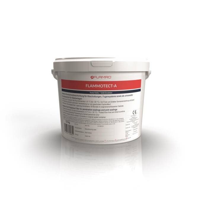 Flamro 01155121 FLAMMOTECT-A 5kg Ablative Brandschutz feste Farbe Eimer Install.Baumaterial Baustoff-0