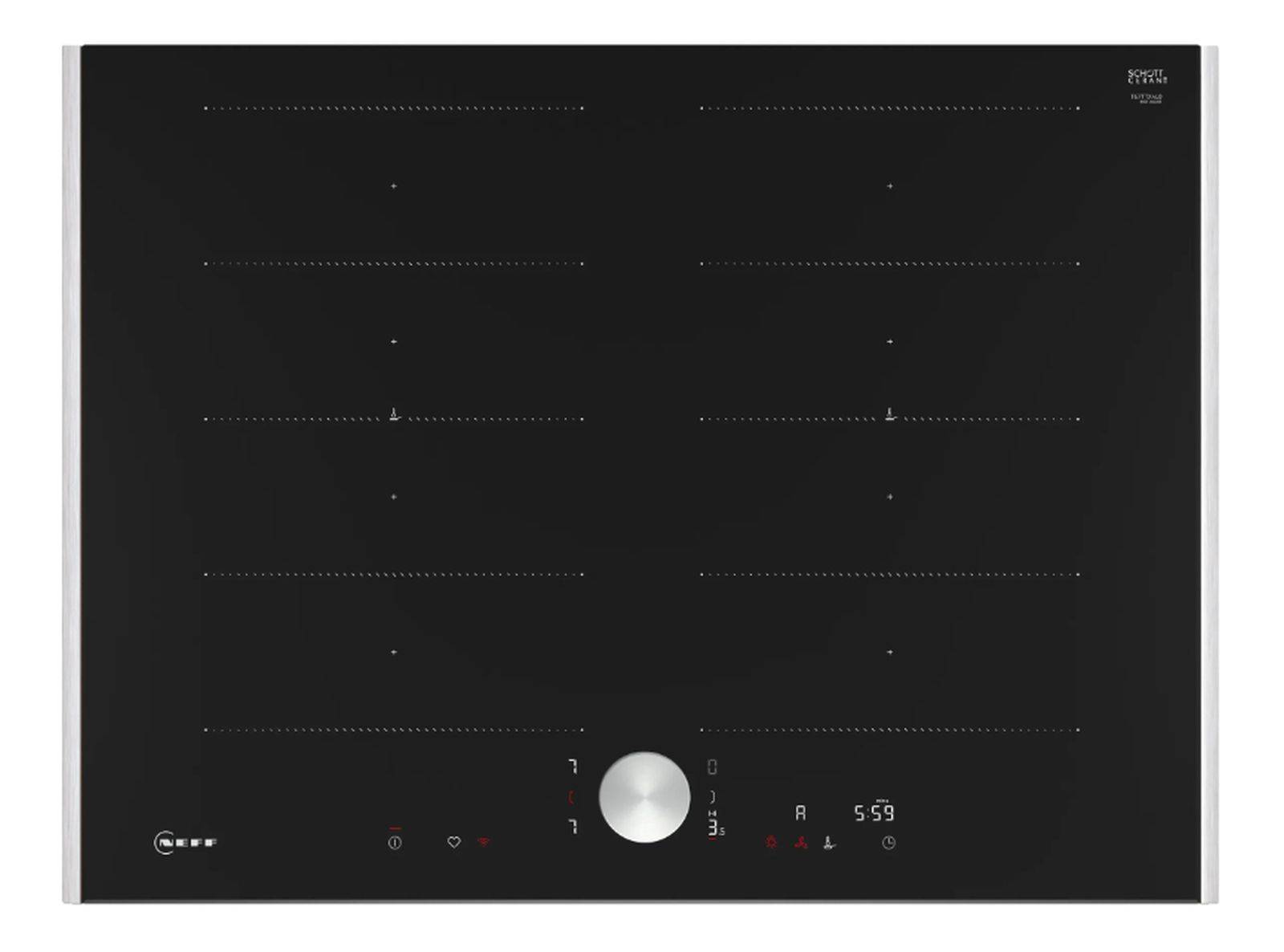 1St. NEFF T67TTX4L0 Flex Induktionskochfeld 70 cm mit Rahmen-1