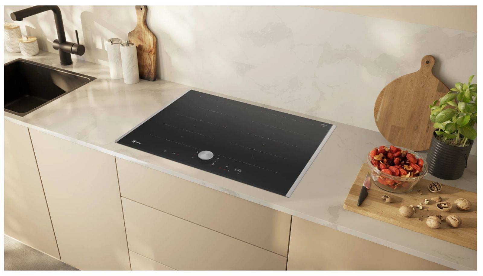 1St. NEFF T67TTX4L0 Flex Induktionskochfeld 70 cm mit Rahmen-4