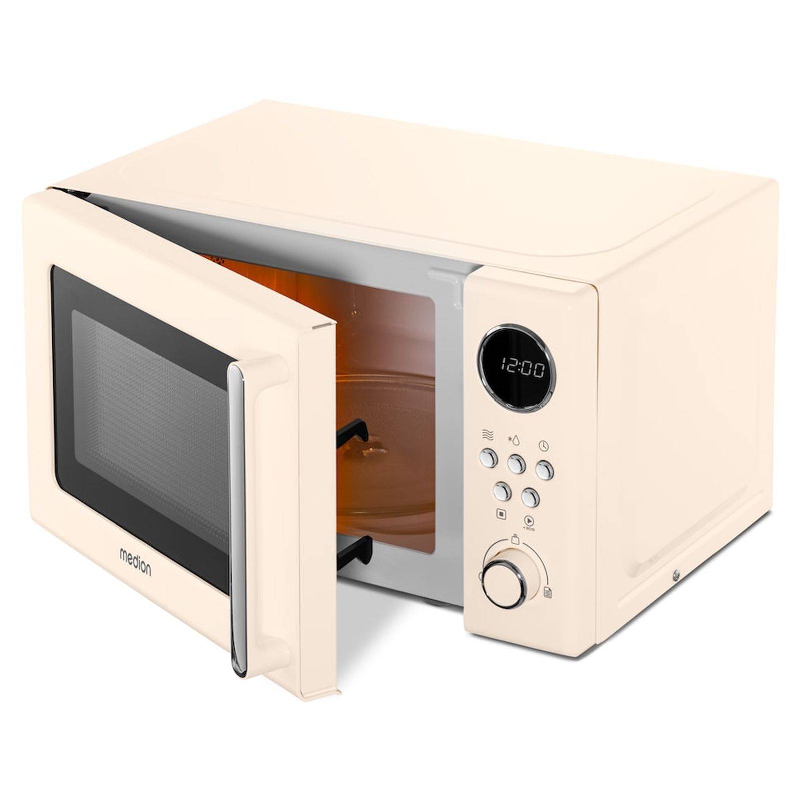 Medion MD15000 Retro Mikrowelle Solo beige-2