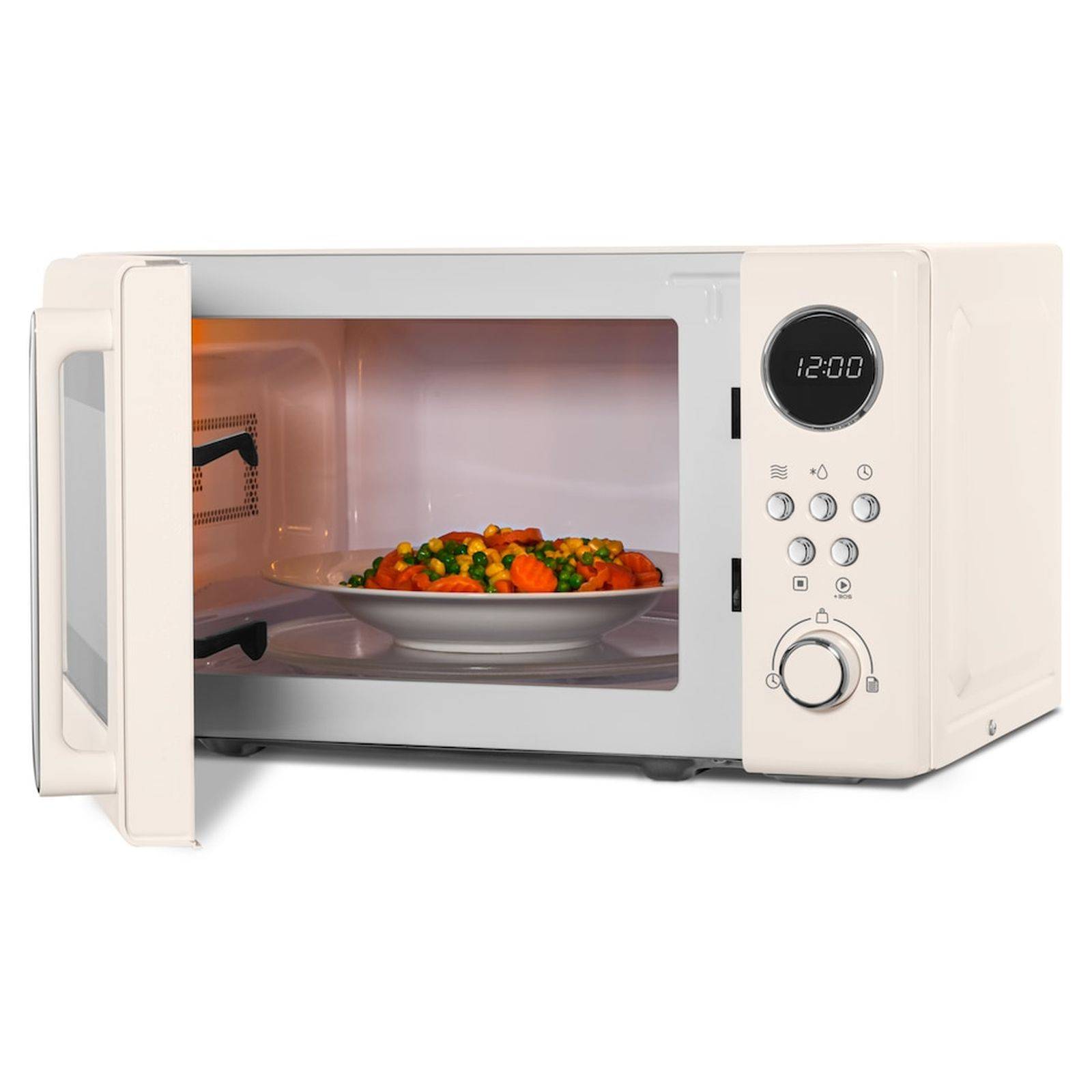 Medion MD15000 Retro Mikrowelle Solo beige-4