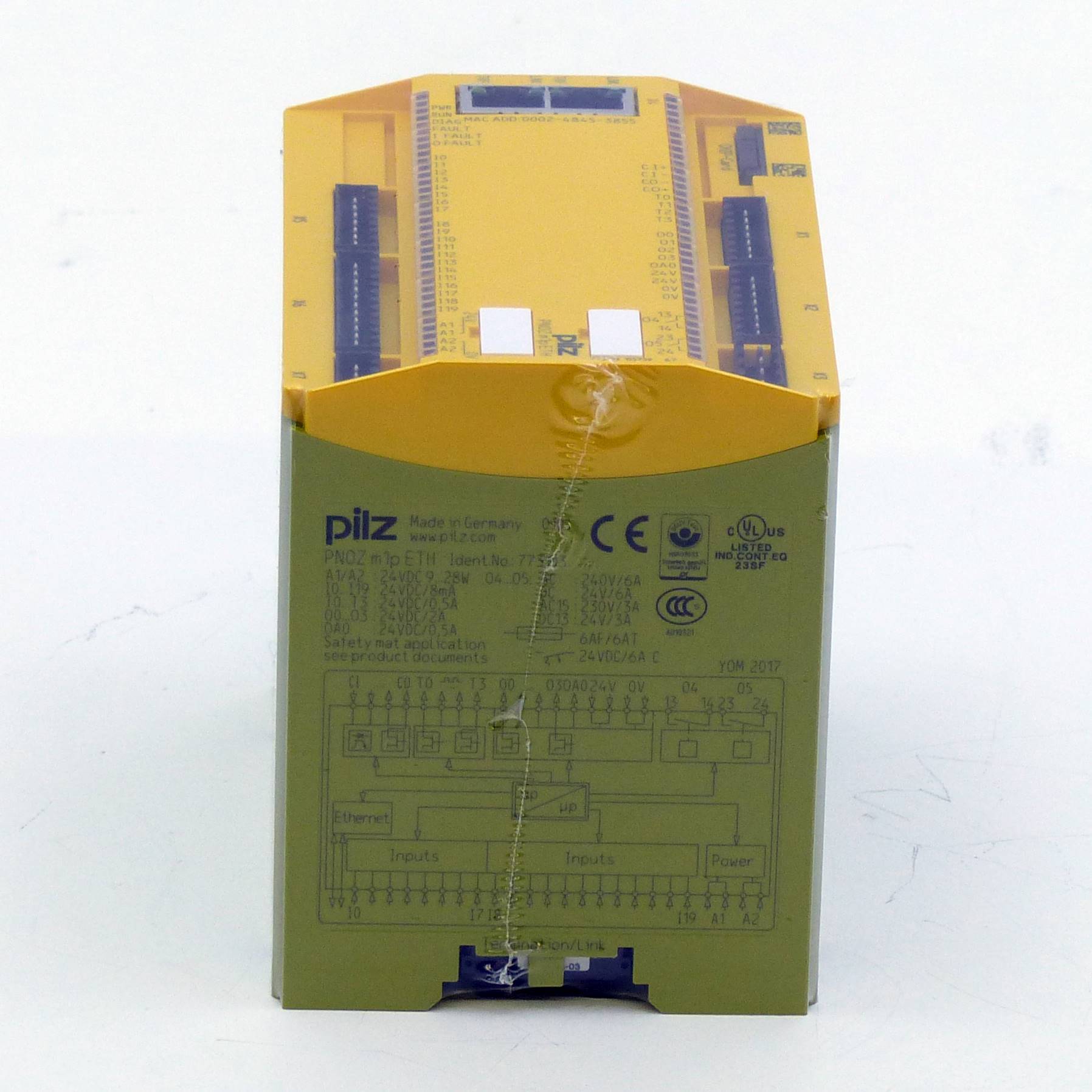 PILZ PNOZ m1p ETH, Konfigurierbare sichere Kleinsteuerungen, P/n: 773103-4