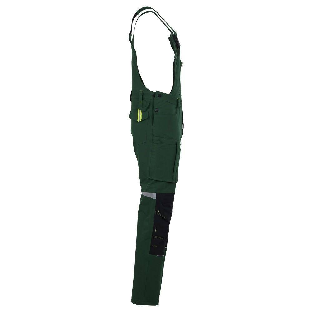 PLANAM rECOline Latzhose, 6723, grün/schwarz, Größe 28-2