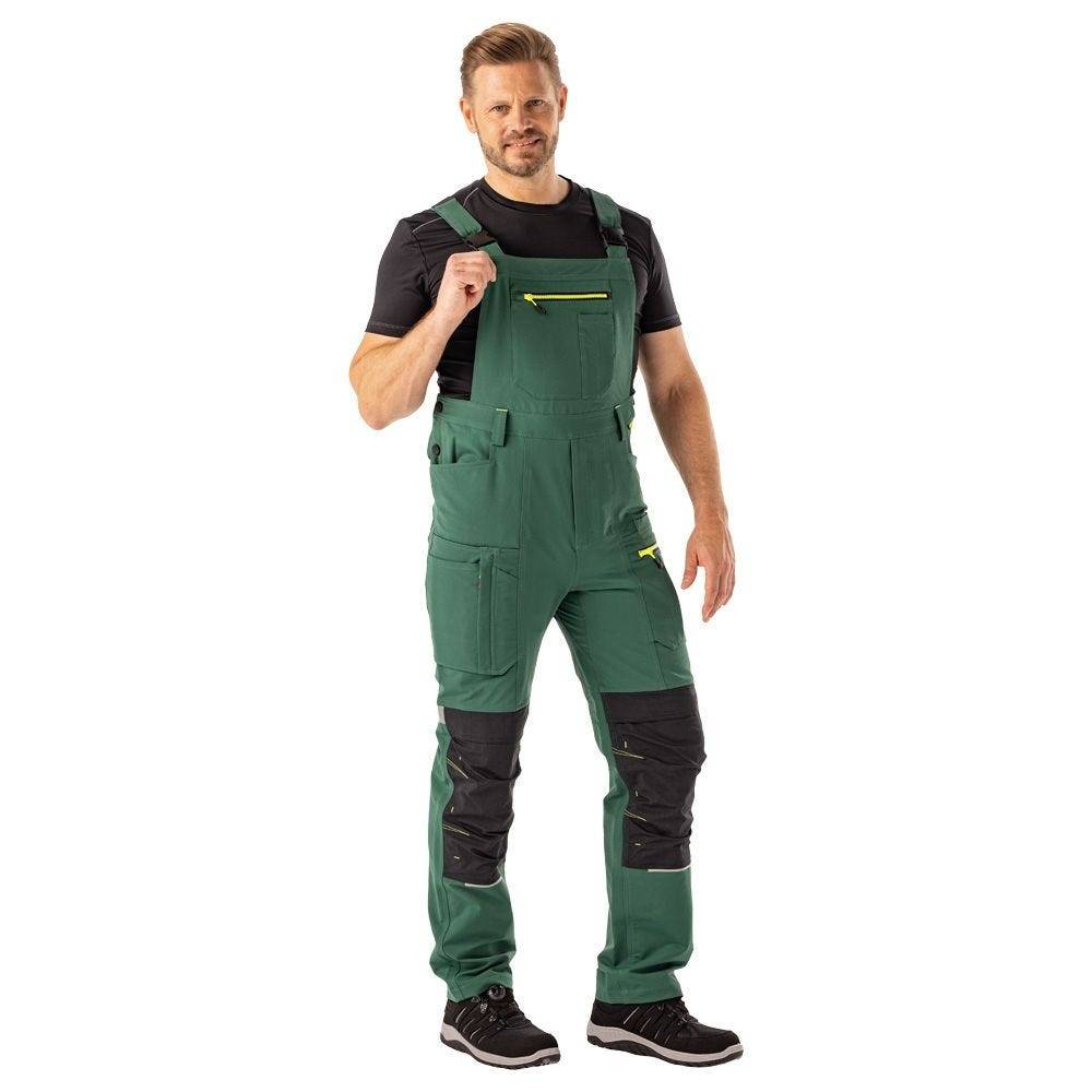 PLANAM rECOline Latzhose, 6723, grün/schwarz, Größe 28-4