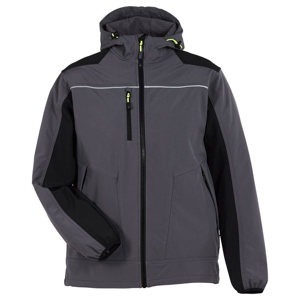 PLANAM rECOline Softshelljacke, 6751, schiefer/schwarz, Größe 6XL-0