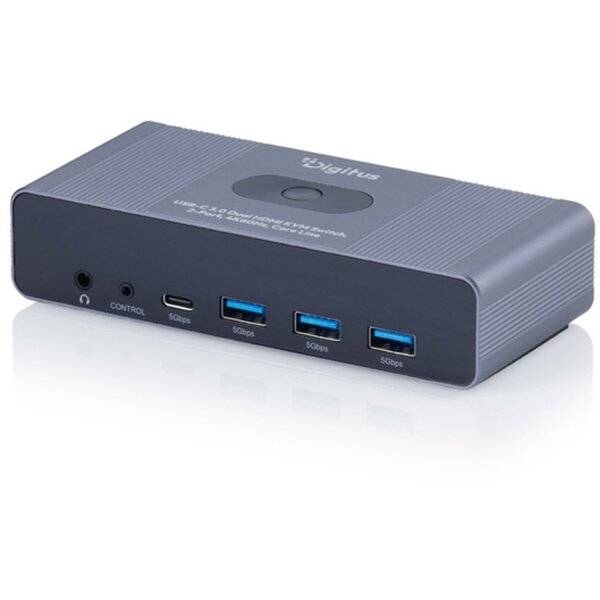 USB-C 3.0 Dual HDMI KVM Switch, 2-Port, 4K60Hz, Core Line-0