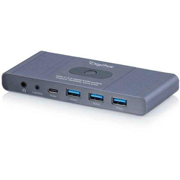 USB-C 3.0 HDMI KVM-Switch, 2-Port, 4K60Hz, Core Line-0