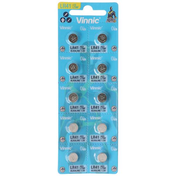 10 Stück Alkaline Batterie AG3, LR41 Alkaline Batterie L736F, AG3, L736 F, G3, G3A, SR41