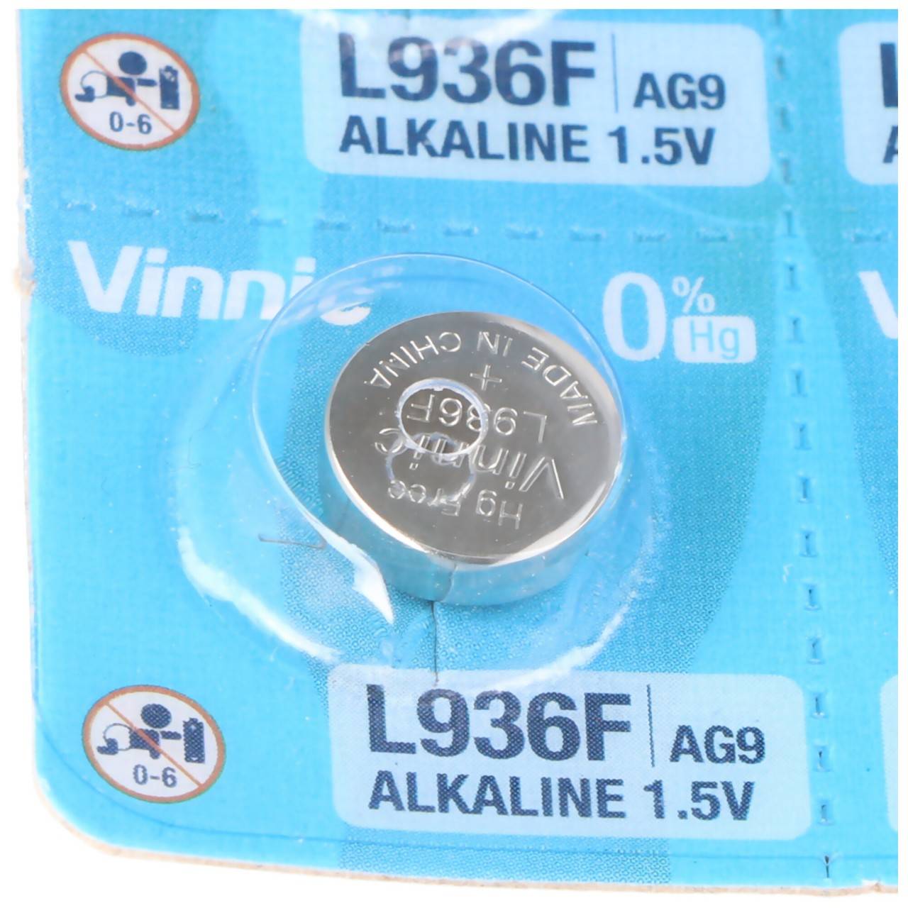 10 Stück Knopfzellen AG9, L936, SR936, SR45, 394, 524, RW33 Alkaline Batterie-1