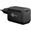 Goobay Nano USB Netzteil 65W Power Delivery GaN Charger, kompaktes universal Ladegerät, USB-C® , Schwarz