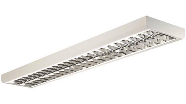 FLUO Rasteranbauleuchte LUX ML UGR19 33/58W 4400/7000lm 4000K ws 1510x240mm Techn.Licht/Wohnraum