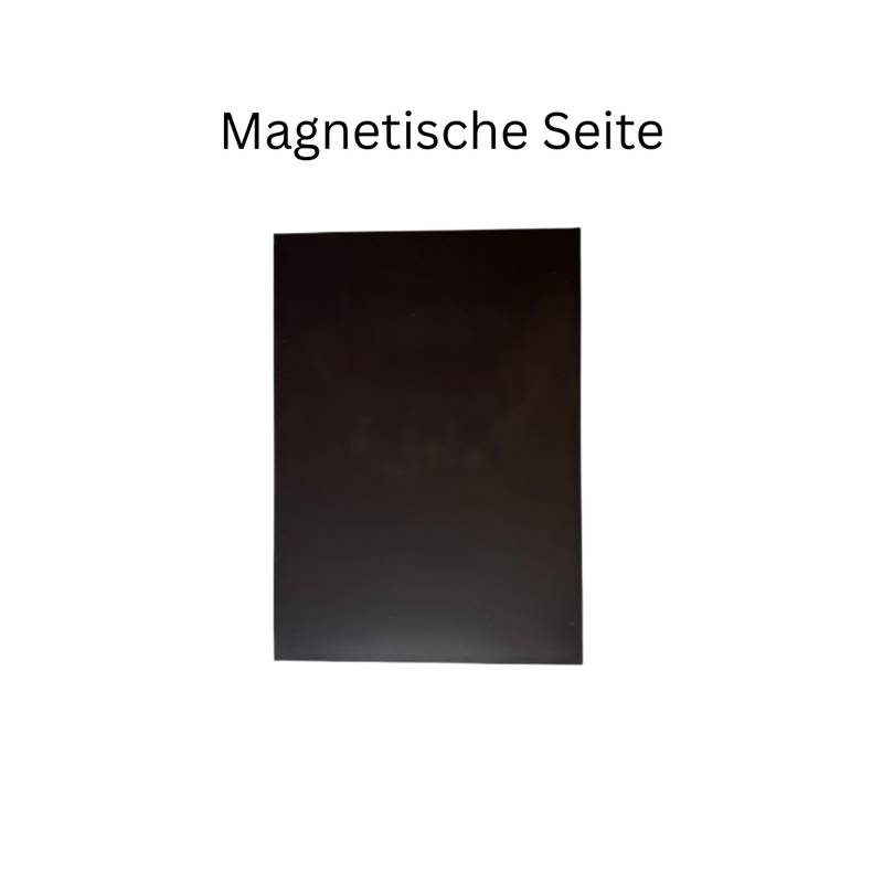 5 Stück Magnetfolie A4 0,9 mm Schwarz Beschreibbar – PVC Oberfläche – Flexible Gummi-Magnetplatte Zuschneidbar-1