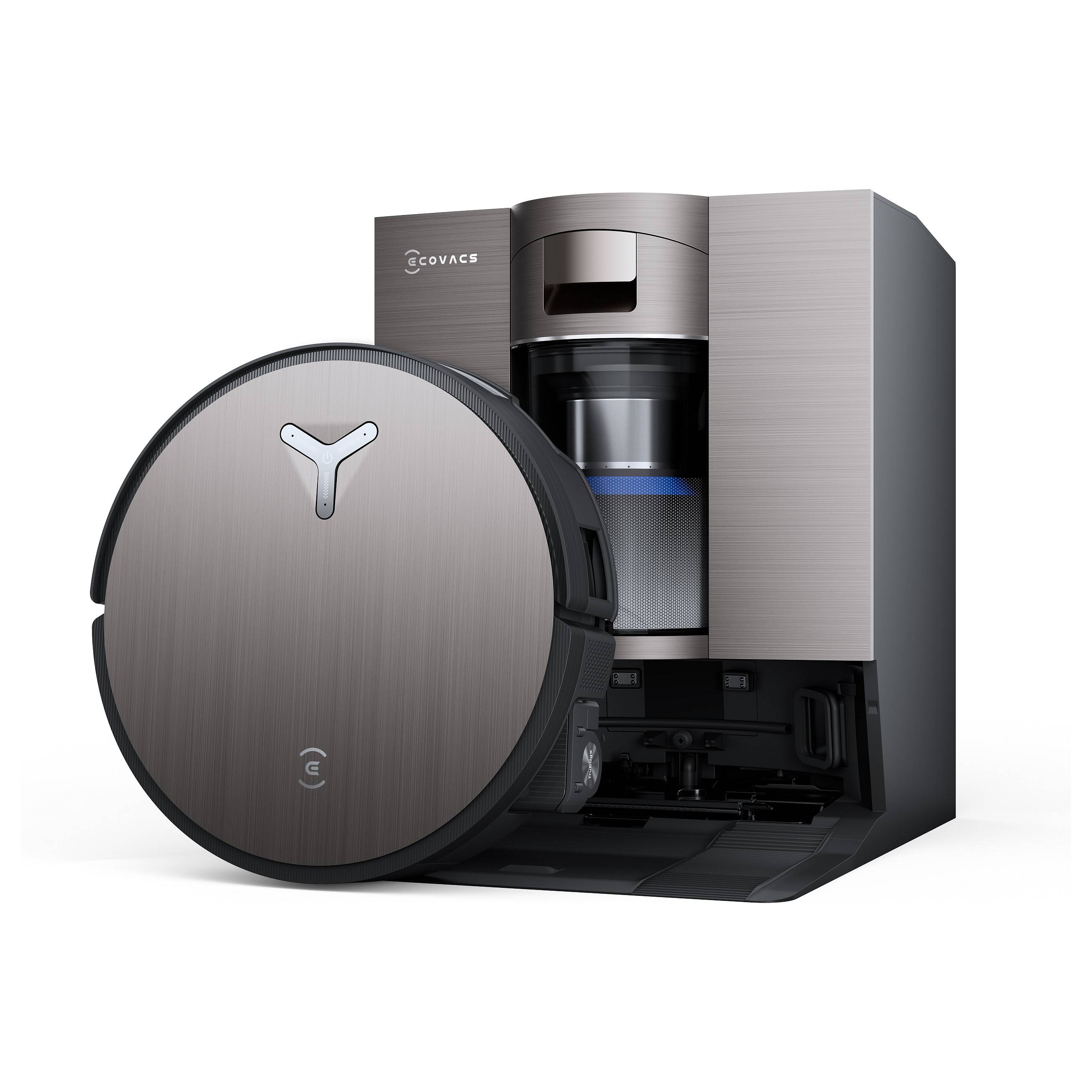 ECOVACS DEEBOT X11 OmniCyclone Schwarz Saug-Wisch-Roboter mit Reinigungsstation-0