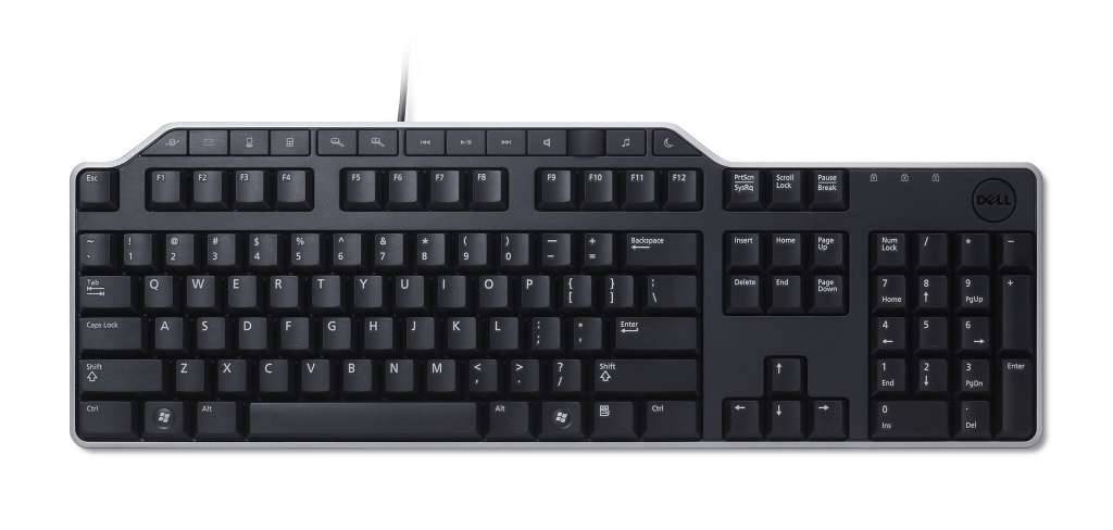 Dell KB-522, Volle Größe (100%), Kabelgebunden, USB, QWERTY, Schwarz-0