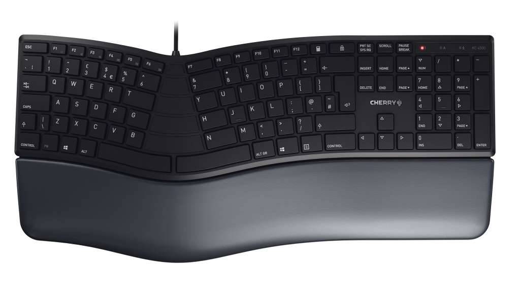 Cherry KC 4500 ERGO - Tastatur - USB - TL: UK, QWERTY-0
