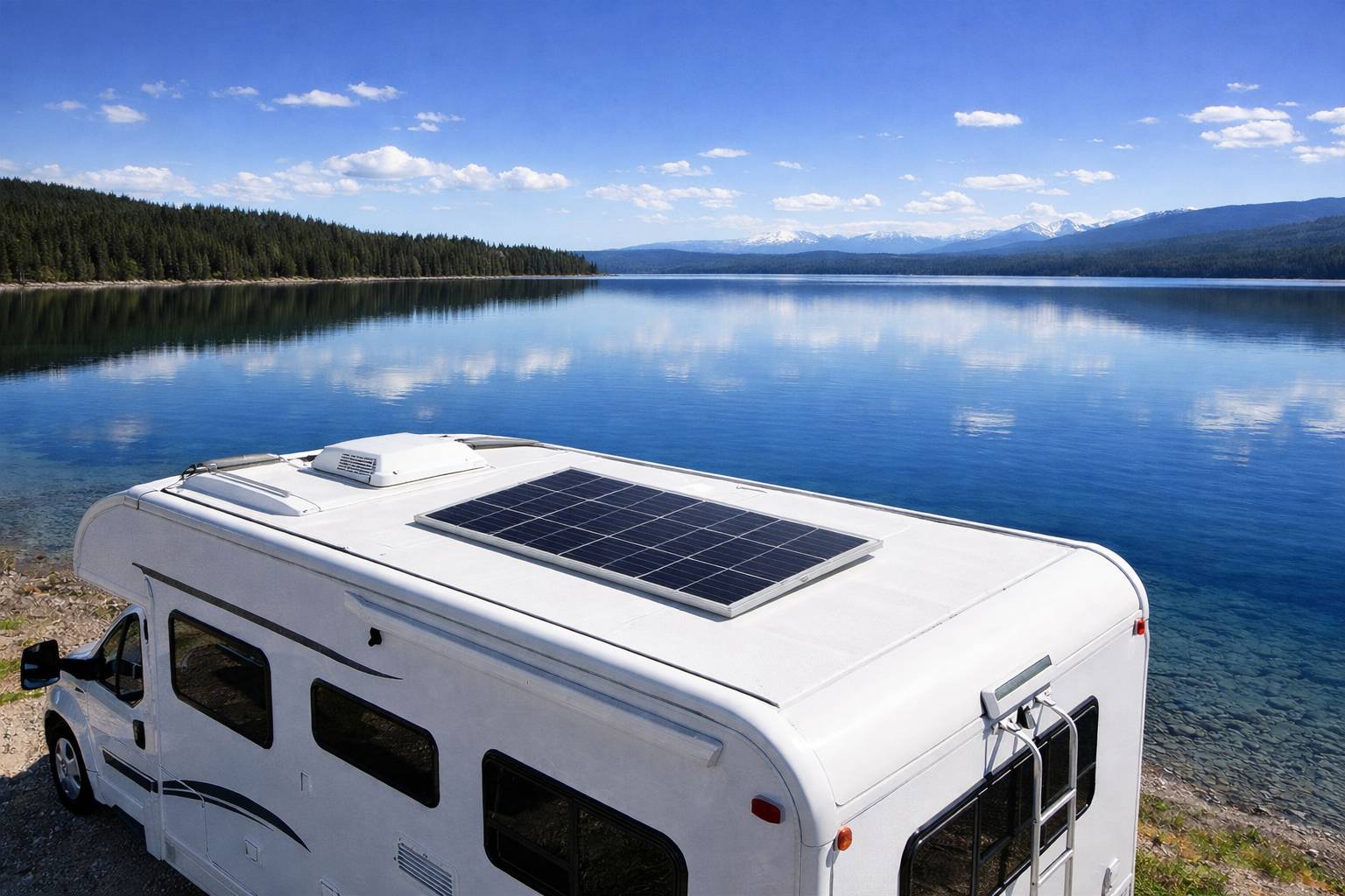SUNkit®Solarstrom-Set 100 Watt, 12 V mit Caravan-Halterung-5