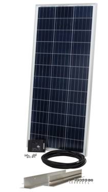 SUNSET SUNkit®Solar-Stromset 100W/12V mit Halterung, "Made in Germany"