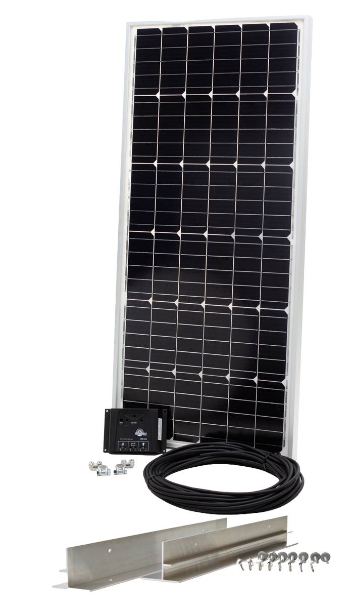 SUNkit®Solarstrom-Set 80 W, 12 V mit Caravan-Halterung-0
