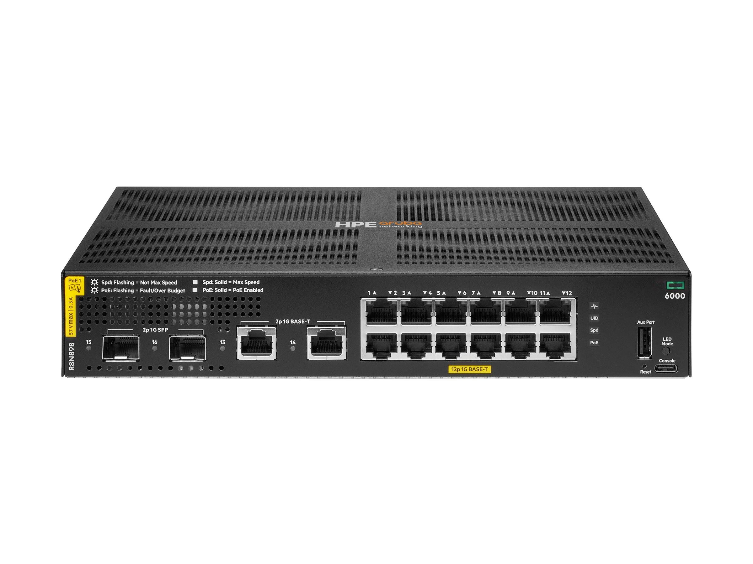 CX6000 Switch 12-Port 1GBase-T 2-Port 1G SFP 139W Klasse 4 PoE rackmountfähig-2