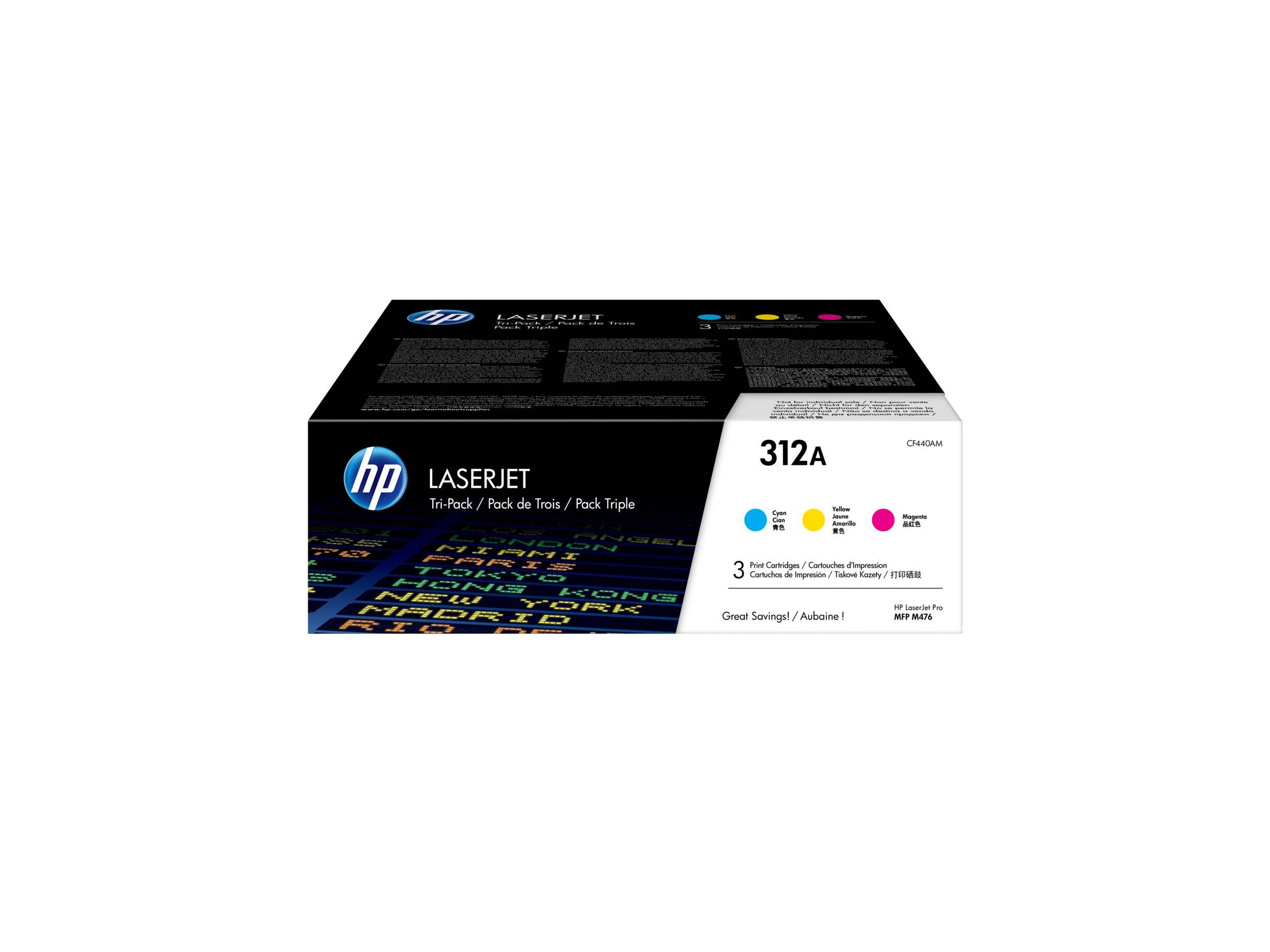 HP 312A - 3er-Pack - Gelb, Cyan, Magenta - original - LaserJet - Tonerpatrone (CF440AM)-4